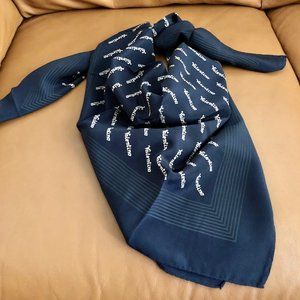 Valentino Signature Silk Scarf Vintage 33x35